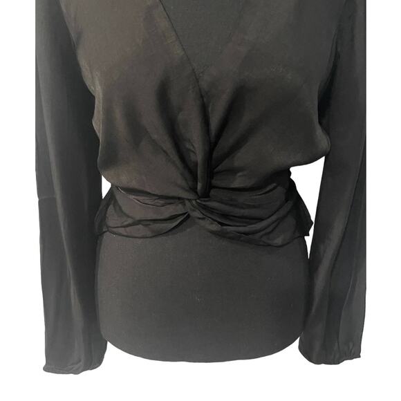 NWT! MINKPINK Harper Cropped Twist Blouse - Size Small - Picture 6 of 8